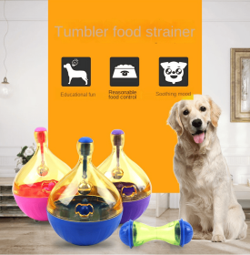 Tumbler Pet Toys  Dog Eduional Toys Automatic Leakage Toys Pet Leaky Balls