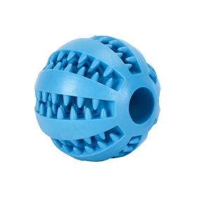 Dog Squeaky Ball Toy; Pet Chew Toy For Dog; Tooth Cleaning Ball Bite Resistant Pet Supplies-M