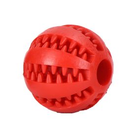 Dog Squeaky Ball Toy; Pet Chew Toy For Dog; Tooth Cleaning Ball Bite Resistant Pet Supplies-V