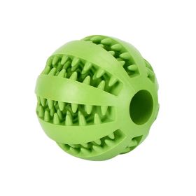 Dog Squeaky Ball Toy; Pet Chew Toy For Dog; Tooth Cleaning Ball Bite Resistant Pet Supplies-W