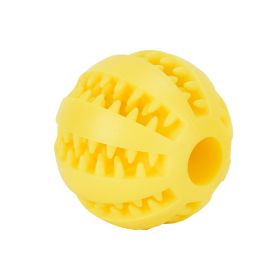 Dog Squeaky Ball Toy; Pet Chew Toy For Dog; Tooth Cleaning Ball Bite Resistant Pet Supplies-P