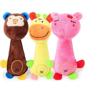 Pet Plush Toy For Dog & Cat; Funny Cartoon Plush Toys For Indoor Dogs; Interactive Dog Chew Toy-N