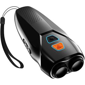 Dog Barking Control Devices Dual Sensor Training/Deterrent Modes Dog Whistle to Stop Barking Ultrasonic with LED Flashlight 25 FT Range Rechargeable
