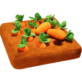 Dog Carrot Plush Toy Vegetable Chew Toy Plucking Radish Plush Toys-D
