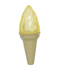 Pet Life Ice Cream Cone Cooling 'Lick And Gnaw' Water Fillable And Freezable Rubberized Dog Chew And Teether Toy-Z