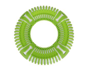 Pet Life Flex Bark Flexible Frisbee Extreme Outdoor Training Durable Fetch Dog Toy-O