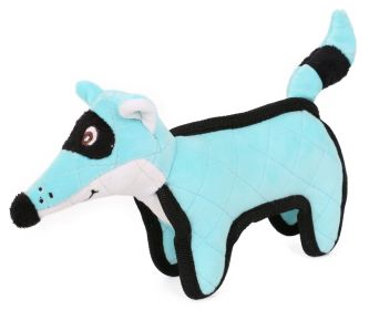 Pet Life Foxy-Tail Quilted Plush Animal Squeak Chew Tug Dog Toy-M
