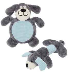 Pet Life Cozy Play Plush 2 Set Of Matching Squeaking Chew Dog Toys-I