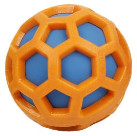 Pet Life 'DNA Bark' TPR and Nylon Durable Rounded Squeaking Dog Toy-A