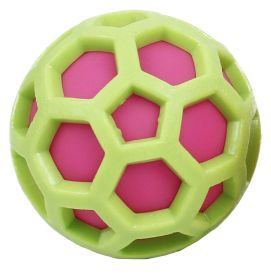 Pet Life 'DNA Bark' TPR and Nylon Durable Rounded Squeaking Dog Toy-B