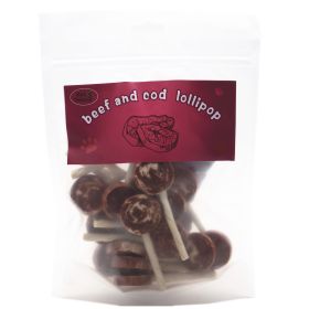 Cod & Beef Lollipop Dog FoodPet Treats Cod & Beef Pet Food Organic Pet Snacks Dog Chews Deodorizing Clean TeethDog Training Snacks8oz