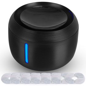 2.5L 84.54OZ Pet Water Fountain Smart Pet Drinking Fountain with LED Light 7 Pack Replaceable Filters Water Level Quiet Pump Dry-Run Protection  Dog