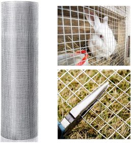 48inx100ft 1/4 in 23 Gauge Hardware Cloth Welded Cage Wire Fence mesh Rolls Square Wire Netting Fence