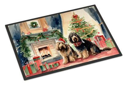 Otterhound Cozy Christmas Doormat Front Door Mat Indoor Outdoor Rugs for Entryway, Non Slip Washable Low Pile, 18H X 27W -G
