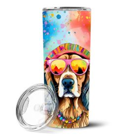 Cocker Spaniel Hippie Dawg Stainless Steel Skinny Tumbler Vacuum Double Walled Reusable Insulated Tumbler Travel Cup Coffee Cocktails Lid 20 oz