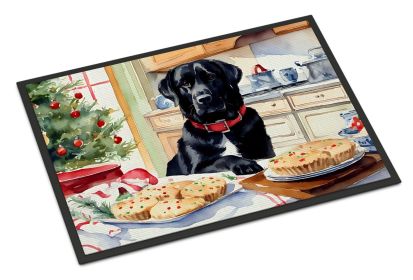 Labrador Retriever Christmas Cookies Doormat Front Door Mat Indoor Outdoor Rugs for Entryway, Non Slip Washable Low Pile, 18H X 27W -D