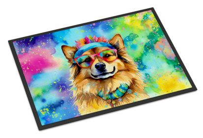 Hippie Dawg Doormat Front Door Mat Indoor Outdoor Rugs for Entryway, Non Slip Washable Low Pile, 24H X 36W -H