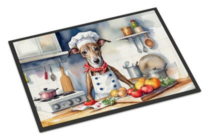 Greyhound The Chef Doormat Front Door Mat Indoor Outdoor Rugs for Entryway, Non Slip Washable Low Pile, 24H X 36W -I