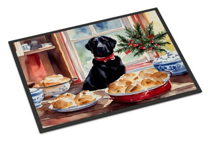 Labrador Retriever Christmas Cookies Doormat Front Door Mat Indoor Outdoor Rugs for Entryway, Non Slip Washable Low Pile, 24H X 36W -I