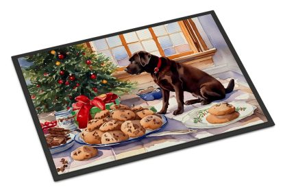 Labrador Retriever Christmas Cookies Doormat Front Door Mat Indoor Outdoor Rugs for Entryway, Non Slip Washable Low Pile, 24H X 36W -G