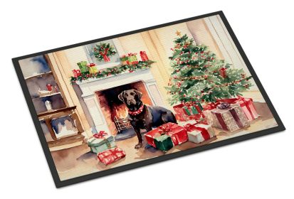 Labrador Retriever Cozy Christmas Doormat Front Door Mat Indoor Outdoor Rugs for Entryway, Non Slip Washable Low Pile, 24H X 36W -D