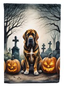 Bloodhound Spooky Halloween Garden Flag Mailbox Flag Decorative Yard Flag Banner Outside Patio Artwork Yard Flower Beds Garden