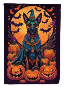 Belgian Malinois Witchy Halloween Garden Flag Mailbox Flag Decorative Yard Flag Banner Outside Patio Artwork Yard Flower Beds Garden