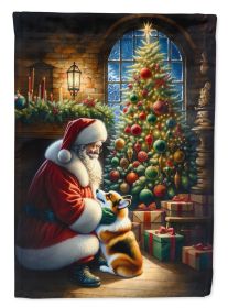 Corgi & Santa Claus Garden Flag Mailbox Flag Decorative Yard Flag Banner Outside Patio Artwork Yard Flower Beds Garden