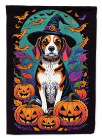 Beagle Witchy Halloween Garden Flag Mailbox Flag Decorative Yard Flag Banner Outside Patio Artwork Yard Flower Beds Garden