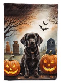 Chocolate Labrador Retriever Spooky Halloween Garden Flag Mailbox Flag Decorative Yard Flag Banner Outside Patio Artwork Yard Flower Beds Garden