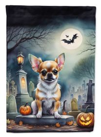 Chihuahua Spooky Halloween Garden Flag Mailbox Flag Decorative Yard Flag Banner Outside Patio Artwork Yard Flower Beds Garden