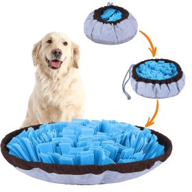 Adjustable Snuffle Foraging mat Dog Mental Puzzle Interactive Stimulation Toys for Smell Training & Slow Eating Stress Relief for Feeding Dog