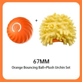 Interactive Bouncing Ball For Dogs,Automatic Smart Toy, Self-moving Rotating Stimulating Pet, USB Rechargeable Dog Toy, Electric Interactive Toy-D
