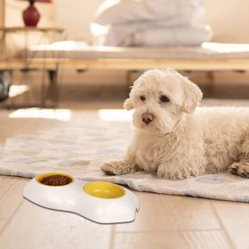 Egg-shaped Pet Bowl Drinking Water Single Bowl Double Bowl Dog Bowls Cute Pet Feeding Bowl Egg Yolk Shaped Food & Water Elevated Bowl Feeder