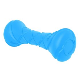 Dog Fetch Toy Outdoor Barbell Dog Toy for Small Medium & Large Breed Dogs Floating Dog Toy Blue Color