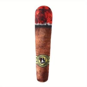 Plush Cigar Squeaky Toys Funny Cute Dog Gifts