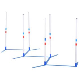 PawHut Dog Weave Pole Set, Agility Starter Kit for Outdoor Exercise Training-E