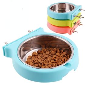 Stainless steel pet bowl hanging bowl tableware overturn proof dog bowl dog bowl  bowl feeder