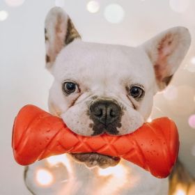 Dog Fetch Toy Outdoor Barbell Dog Toy for Small Medium and Large Breed Dogs Floating Dog Toy Orange-X