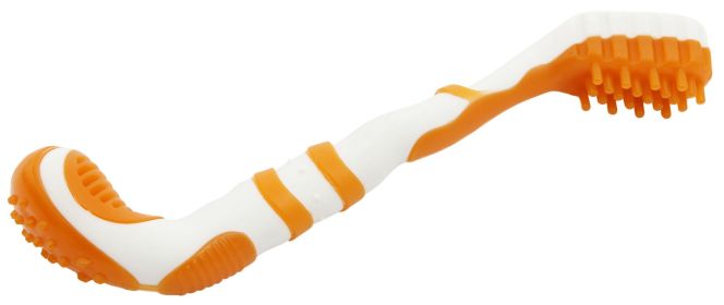 Pet Life 'Denta-Brush' TPR Durable Tooth Brush & Dog Toy