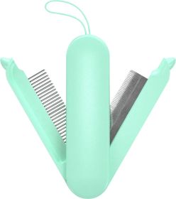 Pet Life 'JOYNE' Multi-Functional 2-in-1 Swivel Travel Grooming Comb & Deshedder