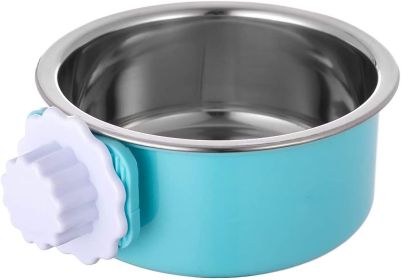 Removable Hanging Food Stainless Steel Water Bowl Cage Bowl for Dogs s Birds Small Animals