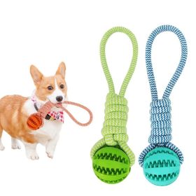 Dog Toys Treat Balls Interactive Hemp Rope Rubber For Small Dogs Chewing Bite Resistant Tooth Cleaning