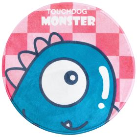 Touchdog Cartoon Shoe-faced Monster Rounded  & Dog Mat