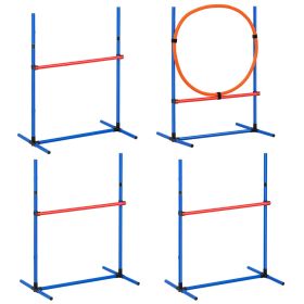 VEVOR Dog Agility Training Equipment 4 PCS Set Hurdles and Jump Ring Obstacle-I