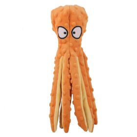 1 Piece Pet Squeak Toys Cartoon Octopus Shape Toy Pet Anxiety Relief Calming Aid Toy For Cats Dogs-Y