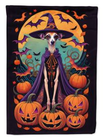 Italian Greyhound Witchy Halloween Garden Flag Mailbox Flag Decorative Yard Flag Banner Outside Patio Artwork Yard Flower Beds Garden