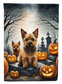 Norwich Terrier Spooky Halloween Garden Flag Mailbox Flag Decorative Yard Flag Banner Outside Patio Artwork Yard Flower Beds Garden