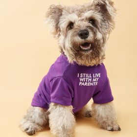 Pet Clothes For Small & Medium Dogs; Letter Pattern Dog T-Shirts  Clothes; Breathable Pet Tee