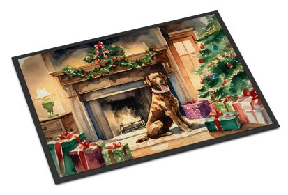 Chesapeake Bay Retriever Cozy Christmas Doormat Front Door Mat Indoor Outdoor Rugs for Entryway, Non Slip Washable Low Pile, 24H X 36W -K